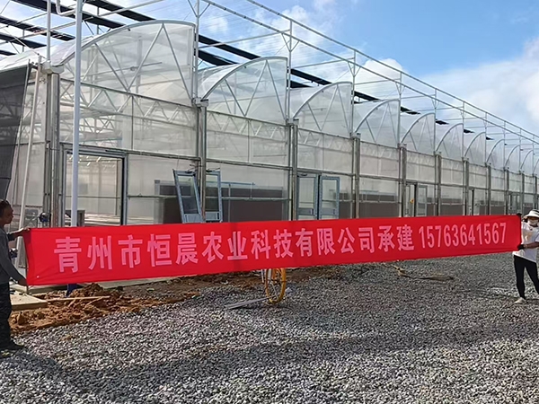 薄膜連棟溫室海南工地